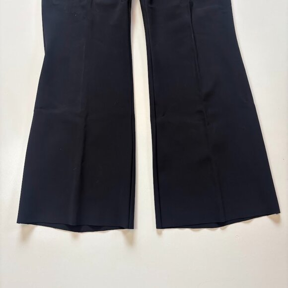 Chiara Boni Black Pant Trouser Pull On Stretch Flare Bell Bottom Bootcut Classic - Picture 3 of 7
